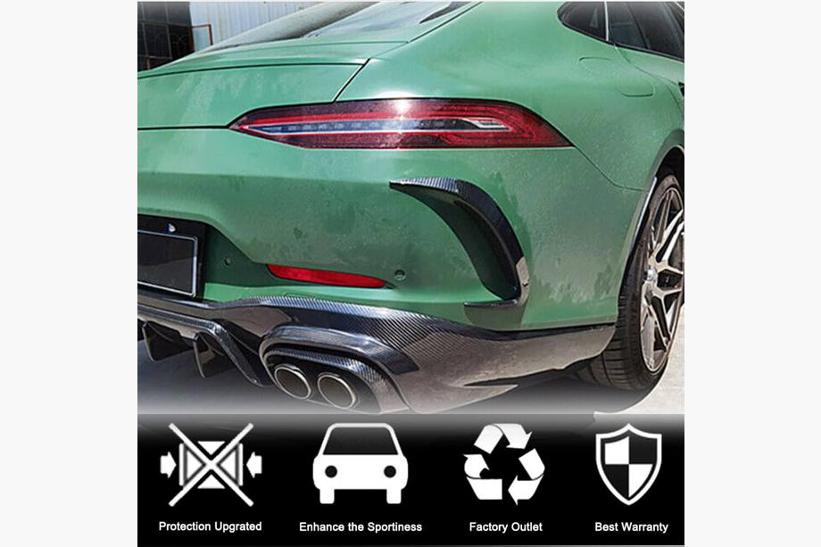 Mercedes AMG GT 4 X290 2018– Achterbumper covers V2 (voor GT63 2018-2022, carbon) Foto 3