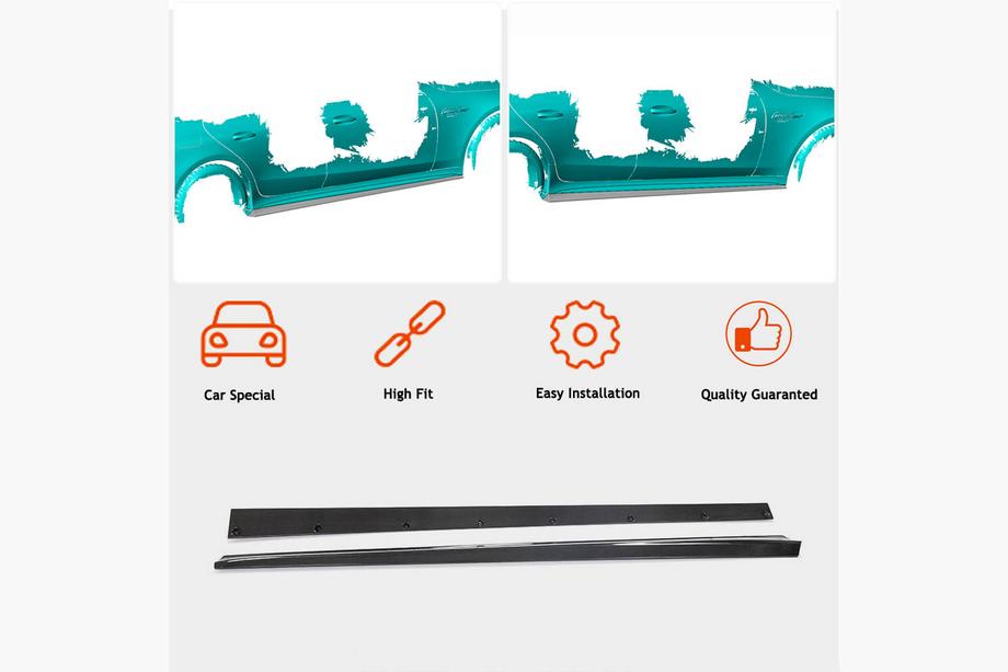 Mercedes AMG GT 4 X290 2018– Zijskirts (voor GT50/GT63 2018-2022, carbon) Foto 2