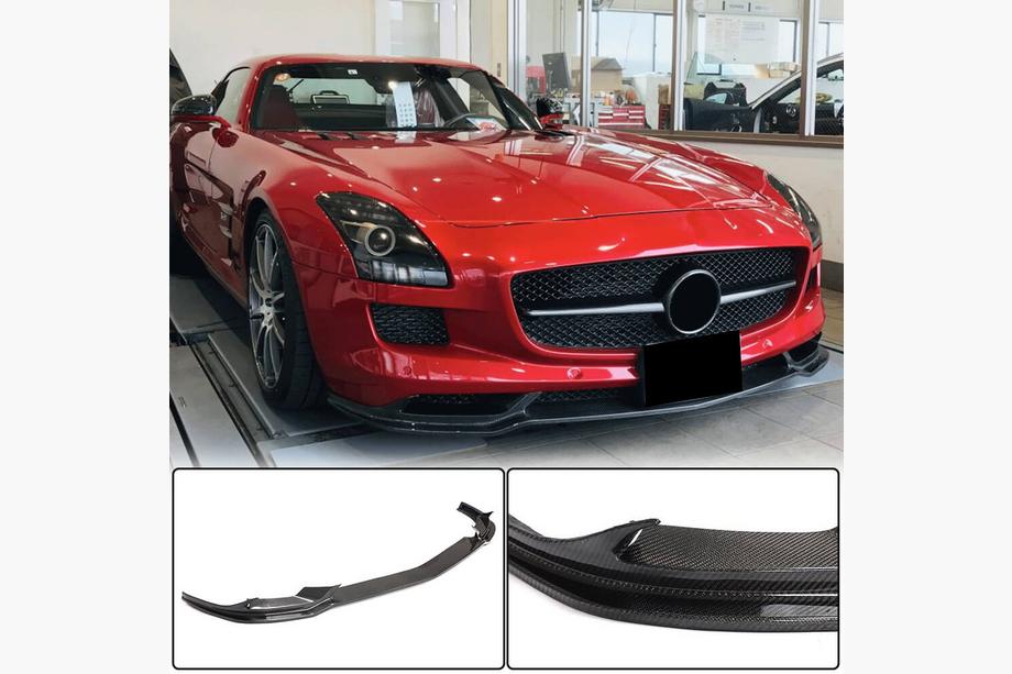 Mercedes SLS C197 2010–2014 Frontbumper lip (Carbon) Image