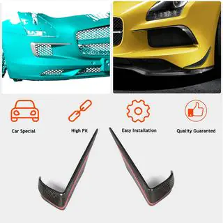 Flap V2 voorbumper flaps (carbon) foto 2