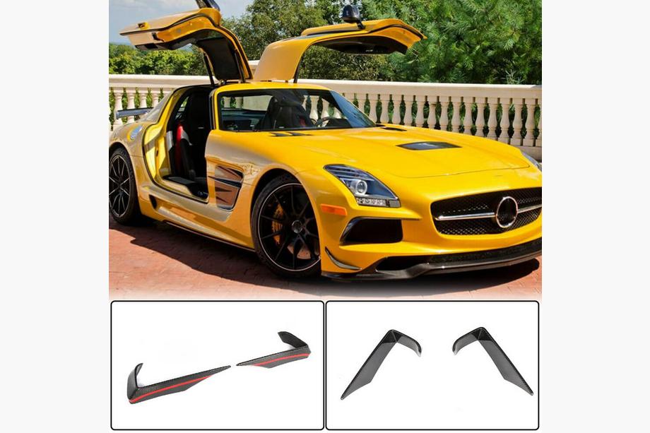 Mercedes SLS C197 2010–2014 Flap V2 voorbumper flaps (carbon) Image