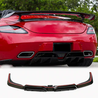 Achterbumper diffuser (carbon) foto 1