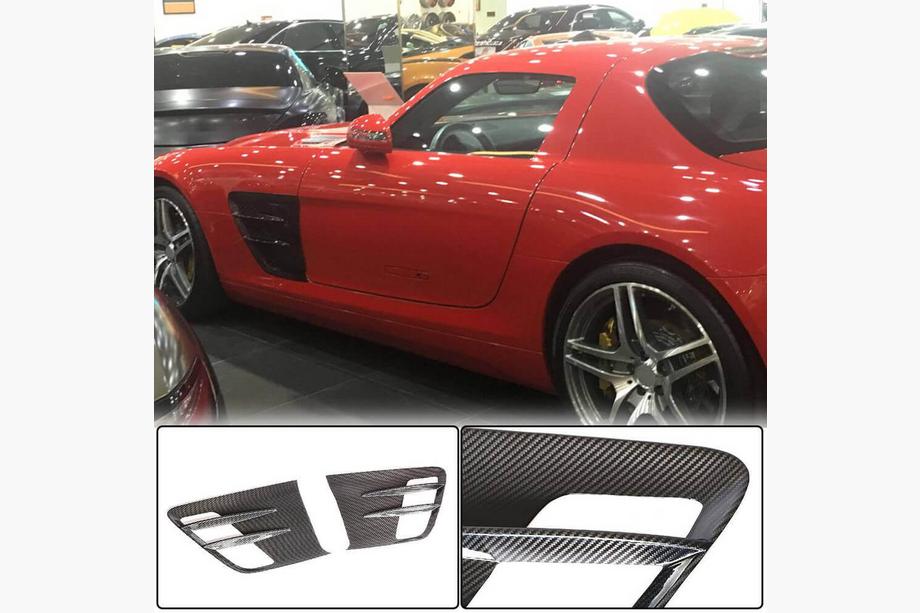 Mercedes SLS C197 2010–2014 Voorste spatbordcovers (Dry Carbon) Image