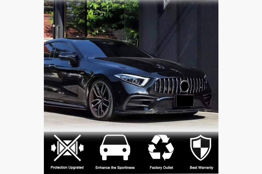 Mercedes CLS C257 2018– Carbon frontbumper lip (voor AMG/AMG-Line 2018-2020) Foto 3