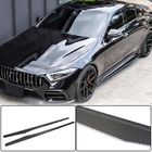 Mercedes CLS C257 2018– Sideskirts V1 (voor AMG/AMG-Line 2018-2020, carbon) foto 1