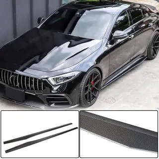 Sideskirts V1 (voor AMG/AMG-Line 2018-2020, carbon) foto 1