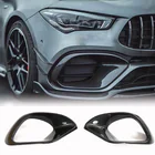 Mercedes CLA C118 2019– Carbon voorbumper aanbouwdelen (voor CLA45 AMG SD, Carbon) foto 1