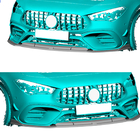Mercedes CLA C118 2019– Frontbumper lip (voor CLA45 AMG SD, carbon) foto 2