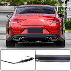 Mercedes CLS C257 2018– Achterbumper diffuser V1 (voor AMG-Line 2018-2020, carbon) foto 1