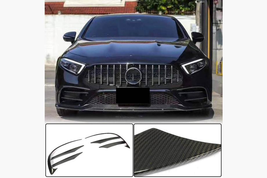 Mercedes CLS C257 2018– Voorbumper sierdelen (voor AMG-Line 2018-2020, carbon) Image