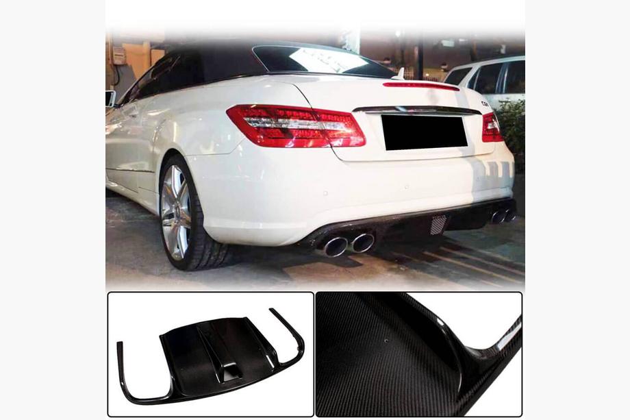 Mercedes E-Klasse Coupé C207 2010–2017 Achterbumper diffuser (voor E63 AMG 2009-2013, carbon) Foto 1