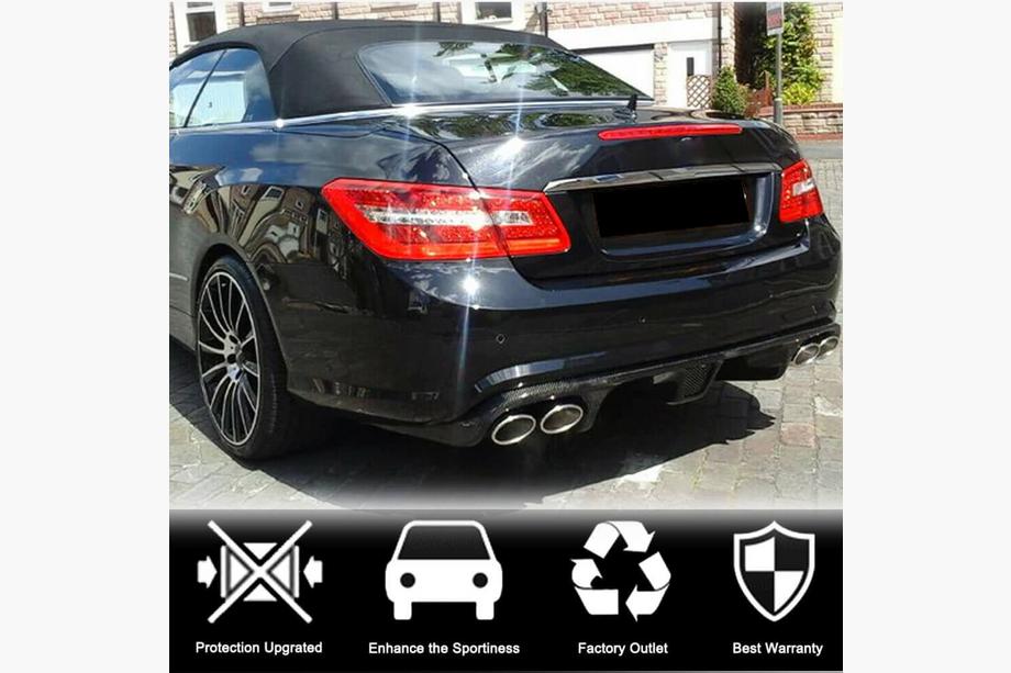 Mercedes E-Klasse Coupé C207 2010–2017 Achterbumper diffuser (voor E63 AMG 2009-2013, carbon) Foto 2