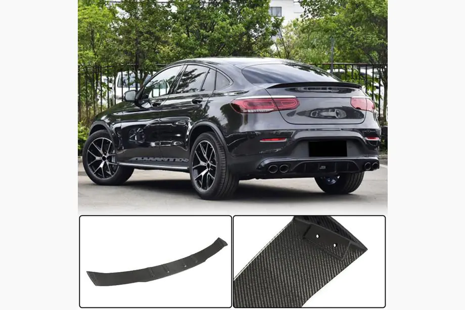 Mercedes GLC Coupé C253 2016–2023 Achterbumper diffuser (voor GLC43 AMG 2020-2022, carbon) Foto 1