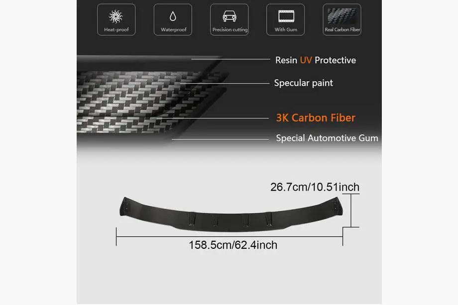 Mercedes GLC Coupé C253 2016–2023 Achterbumper diffuser (voor GLC43 AMG 2020-2022, carbon) Foto 4