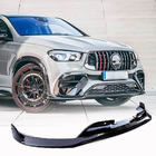 Mercedes GLE W167 2018– Frontbumper lip spoiler (voor GLE53/AMG-Line 2019-2023, carbon) foto 1
