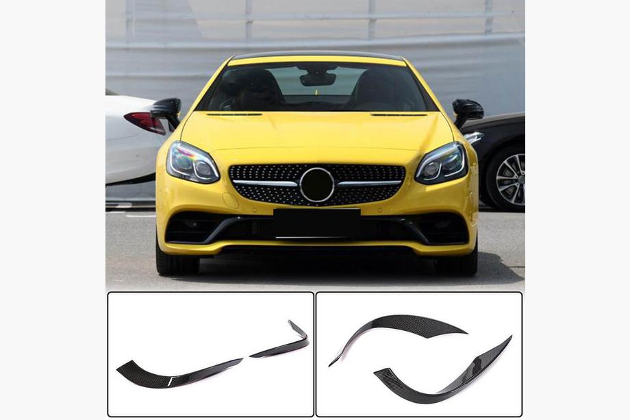 Mercedes SLK R172 2011–2016 Carbon afdekkappen voor de voorbumper (voor Base 2016-2020) Image