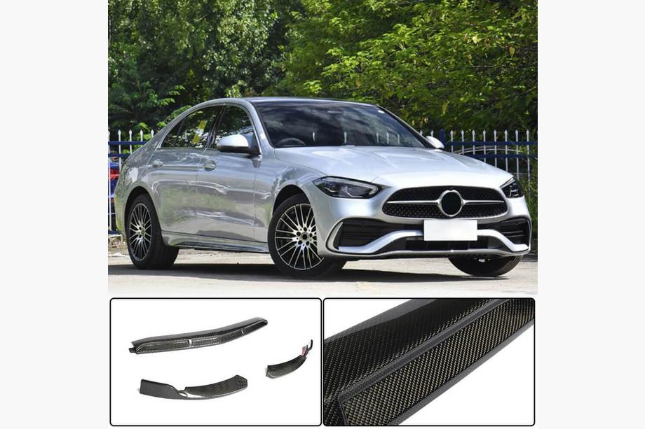 Mercedes C-klasse W206 2022– Frontbumper lip (voor AMG-Line, carbon) Image