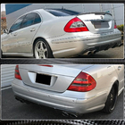 Mercedes E-class W211 2002–2009 Achterbumper diffuser (voor E55 AMG 2003-2006, carbon) foto 4