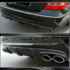 Mercedes E-class W211 2002–2009 Achterbumper diffuser (voor E55 AMG 2003-2006, carbon) foto 5