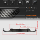 Mercedes E-class W211 2002–2009 Achterbumper diffuser (voor E55 AMG 2003-2006, carbon) foto 6