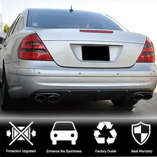 Achterbumper diffuser (voor E55 AMG 2003-2006, carbon) foto 3