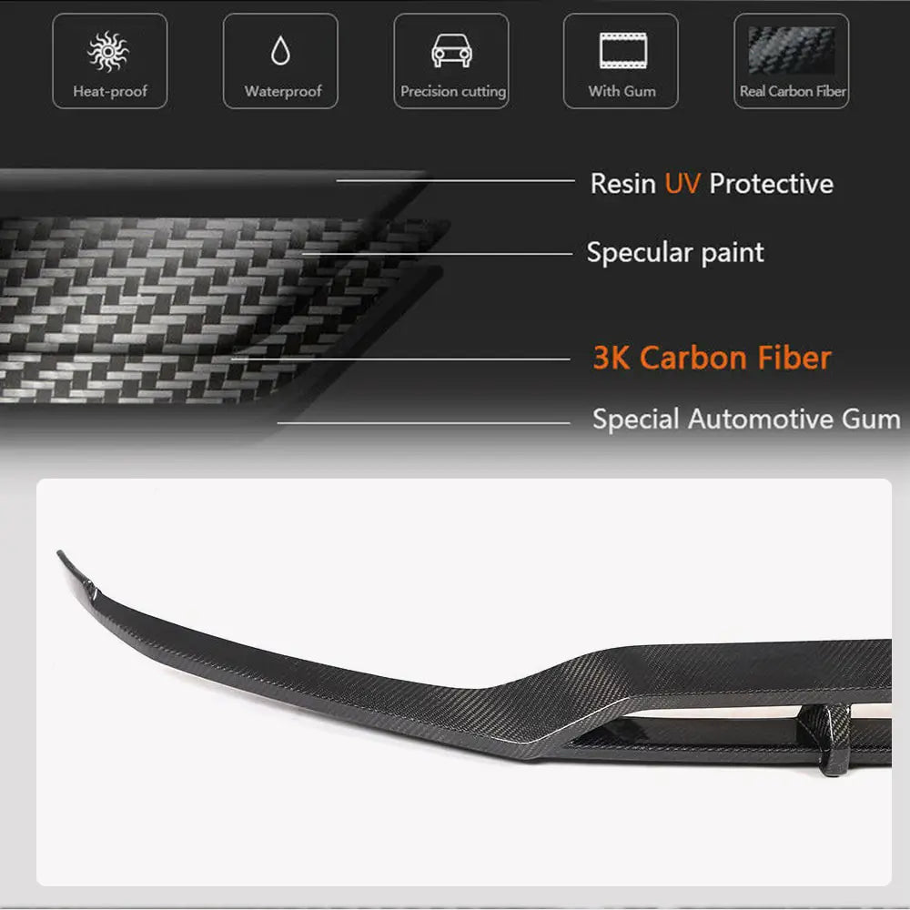 Front bumper lip spoiler Lip (voor AMG-Line 2020+, carbon) foto 4