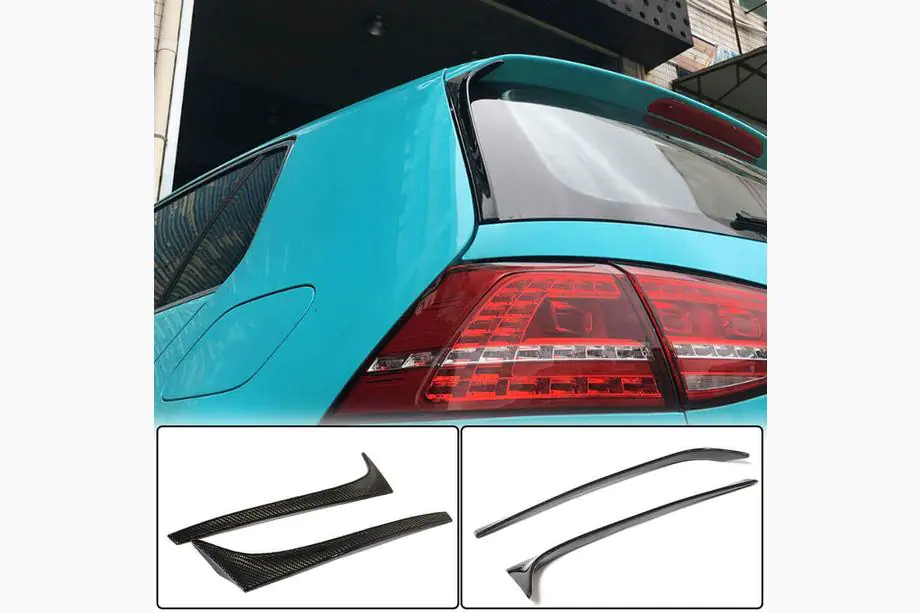 Volkswagen Golf 7/E-Golf 2012–2020 C-stijl covers achterruit (voor Base, carbon) Image