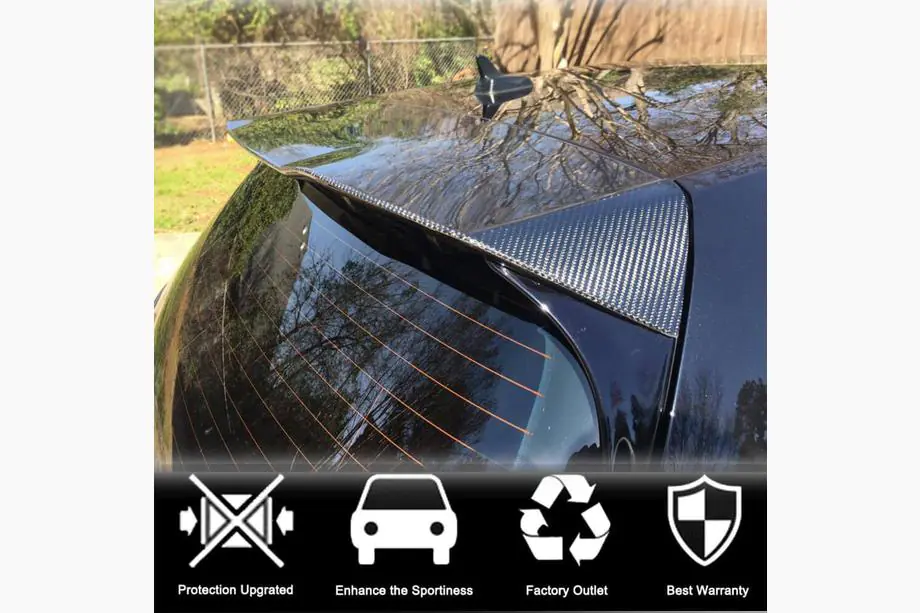 Volkswagen Golf 7/E-Golf 2012–2020 Spoiler V4 (voor GTI/R HB, carbon) Foto 2