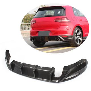 Achterbumper diffuser V1 (voor Base/GTI HB 2012-2017, carbon) foto 1