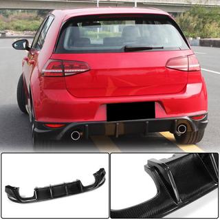 Achterbumper diffuser V2 (voor Base/GTI HB 2012-2017, carbon) foto 1