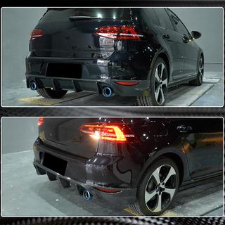 Achterbumper diffuser V2 (voor Base/GTI HB 2012-2017, carbon) foto 4