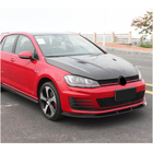 Volkswagen Golf 7/E-Golf 2012–2020 Voorbumper lip Lip V2 (voor GTI HB 2012-2017, carbon) foto 2