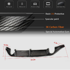 Volkswagen Golf 7/E-Golf 2012–2020 Achterbumperdiffuser V3 (voor Base/GTI HB 2012-2017, carbon) foto 5