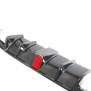 Achterbumper diffuser (voor R-Line HB 2017-2020, carbon) foto 4