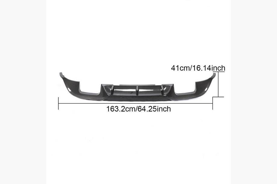 Volkswagen Golf 7/E-Golf 2012–2020 Achterbumper diffuser (voor Base/GTI HB 2017-2020, carbon) Foto 6