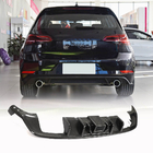 Volkswagen Golf 7/E-Golf 2012–2020 Achterbumper diffuser (voor Base/R/GTI HB 2017-2020, carbon) foto 1