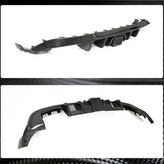 Achterbumper diffuser (voor Base/R/GTI HB 2017-2020, carbon) foto 3