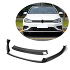 Volkswagen Golf 7/E-Golf 2012–2020 Voorbumperlip Lip V2 (voor R/R-Line 2017-2020, carbon) foto 1