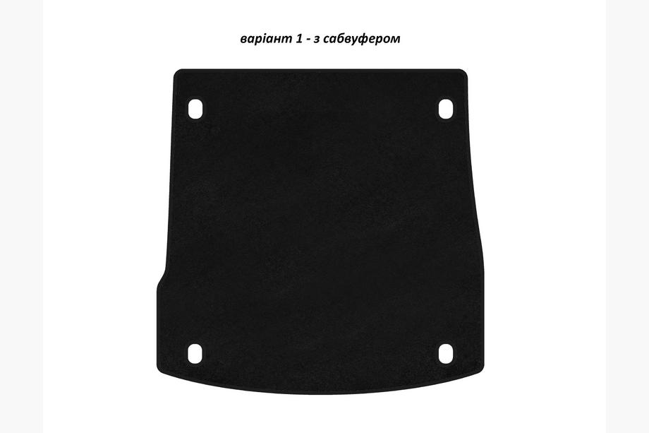 Alfa Romeo Stelvio 2016– Textiele kofferbakmat Premium V-1 (met subwoofer, zwart) Image