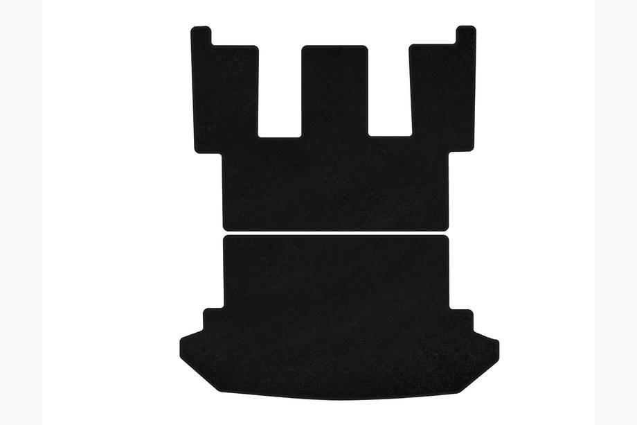 Peugeot 807 2002–2014 Premium textiele kofferbakmat (Zwart) Image