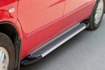 Mercedes Vito W638 1996–2003 Zijsteps Line (2 stuks, aluminium) foto 4