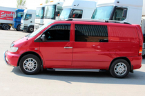 Mercedes Vito W638 1996–2003 Zijsteps Line (2 stuks, aluminium) foto 5