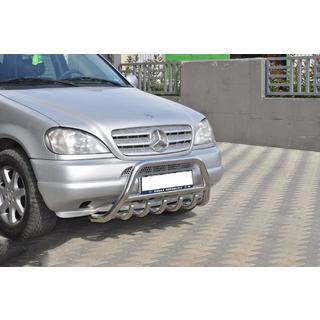 Bullbar (RVS) Mercedes ML W163 1997–2005 foto 4