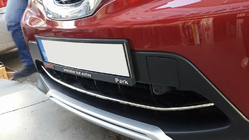 Nissan Qashqai 2014–2021 RVS beschermlijst voor voorbumper (2014-2017) Carmos - Turks staal foto 3
