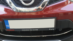 Nissan Qashqai 2014–2021 RVS beschermlijst voor voorbumper (2014-2017) Carmos - Turks staal foto 5