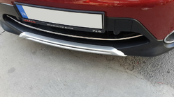 Nissan Qashqai 2014–2021 RVS beschermlijst voor voorbumper (2014-2017) Carmos - Turks staal foto 4