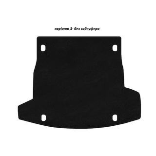 Textiele kofferbakmat Premium V-3 (zonder subwoofer, zwart)