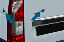 Renault Master 2011–2023 Afdekdopjes (4 st., RVS) foto 1