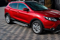 Nissan Qashqai 2014–2021 Zijsteps X5-type (set 2 stuks, aluminium) foto 1
