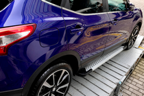 Nissan Qashqai 2014–2021 Zijsteps X5-type (set 2 stuks, aluminium) foto 4
